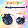 3D Printed Dragon Eggs with Wings Rainbow Glow in The Dark Cool,Articulated Crystal Animals Fidget Toy,Stuff Fun Dinosaur Egg Toy for Kids view 4