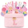 Kids Washable Makeup Set for Girls - 29Pcs Real Non-Toxic Play Make Up Kit Toys with Letter Cosmetic Bag - Dress Up Birthday Gifts for Toddler Age 3 4 5 6 7 8 9 10 Years Old Vanity Set - L view 1