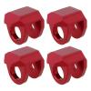 eMagTech 4pcs Remote Control Car Aluminum Alloy Shock Resistant Cap Protector Compatible with ARRMA Granite Typhon Grom, Red view 1