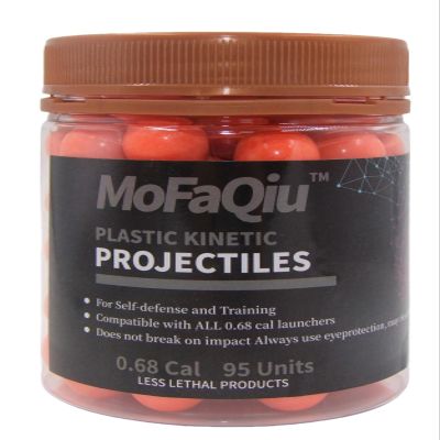 MoFaQiu 68 Cal Kinetic Projectiles, no Parting line Burr, Mirror polishing,for Training,Paintball Pepper Practice BallCan be reused Kinetic BallCompatible All .68 Cal Pepper Ball launchers