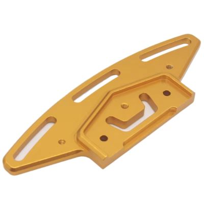 For HSP For Nitro 02077 94122 94103 94123 1:10 RC Car Spare Parts For Scale Aluminum Front Bumper Foam Holder Upgrade Parts Bumper Parts(Yellow)