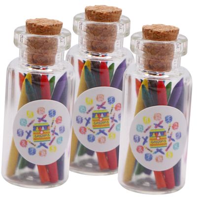 Abaodam 3 Set Mini House Bottled Crayons Dollhouse Supplies Miniature Crayon Models for Mini Decor Creative Tiny Accessories for Dollhouse Scene