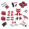 18 Pack Metal Upgrade Gearbox Servo Link Compatible with RC Car Models 1 28 284131 K969 K979 K989 K999 P929 P939 Aftermarket Replacement(Red) view 1