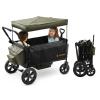 BabyVista Stroller Wagon for Kids, One-Hand Adjustable Push/Pull Handle, Spacious Storage, 8"/12" All-Terrain Wheels, Canopy with Bug Net, Wagon Stroller for Daily Walks, Short Trips & Grocery Runs view 1