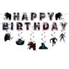 13Packs Ven-om party supplies Include 12 pcs Hanging Swirls and 1 Happy Birthday Banner for Ven-om party Decoration view 1