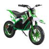 Fukursul Rocket Electric Dirt Bike & Off Road Mini Motocross, Electric Pocket Motorbike with Mechanical Disc Brakes & 10 Inch Tires - Perfect Dirt Bike for Adventure Green view 1