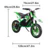 Fukursul Rocket Electric Dirt Bike & Off Road Mini Motocross, Electric Pocket Motorbike with Mechanical Disc Brakes & 10 Inch Tires - Perfect Dirt Bike for Adventure Green view 2