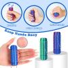 2PCS Little Ouchies Pain Stim Fidget, Fidget Toys for Adults, 3D Printed Spin Spiky Grippie Sensory Rollers Spinner Toys for ADHD, Anxiety, Stress Relief, Autism, Novelty Stocking Stuffers view 3
