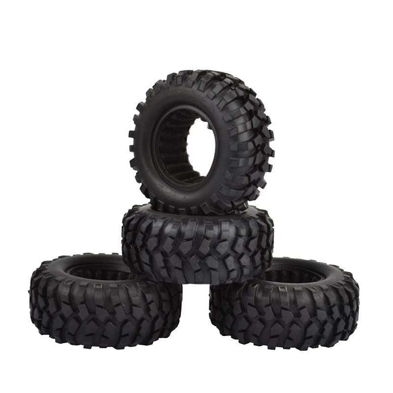 4PCS 1/10 Scale 1.9" Crawler Tires 96mm/108MM with Insert for 1/10 RC Crawler Axial SCX10 SCX10 II 90046 D90 D110 Tamiya(108MM)