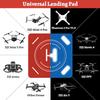 FPVtosky Nighttime Reflective Drone Landing Pad, Fast-fold Double Sided Waterproof Landig Pad Weighted for DJI Lito X1/Mini 5 Pro/ 4/3 Pro/Mini 4k / Mavic 4 / Air 3s/ Avata 2/ Neo/Flip view 2