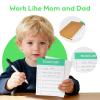 Wooden Pretend Play Home Office Set, Commodum 11pcs Office Work Playset for Kids, Includes Wooden Toy Laptop & Phone, Mouse, Cup, Folder, Birthday for Preschool Toddlers Ages 3+ Years view 4