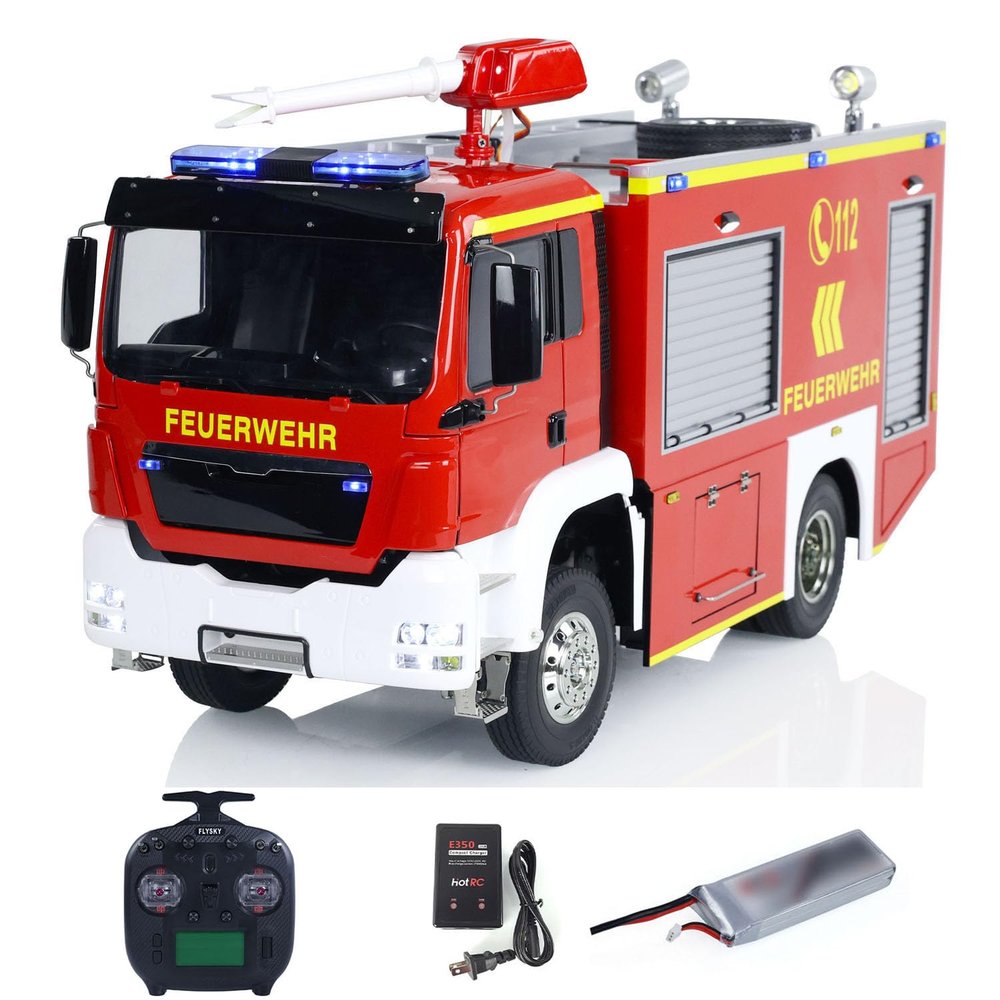 TOUCAN RC HOBBY 1:14 4x2 RC Fire Fighting Truck RTR Car Remote Control Fire Vehicle Model Sound