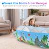 Dinosaur Kids Play Tunnel - Toddler Crawl Tunnel for Indoor Active Play, Foldable Baby Tunnel Toy for Boys & Girls, Encourages Crawling & Movement view 3