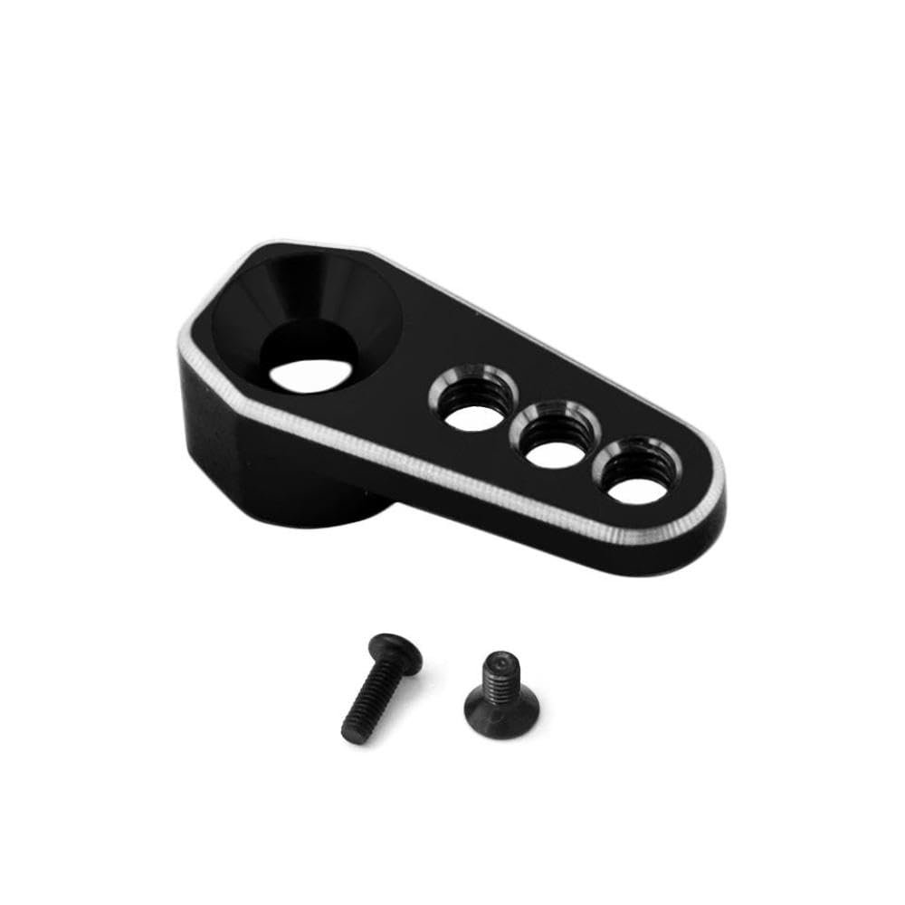25T Aluminum Servo Horn Steering Arm Compatible with 1 18 Scale RC Crawler Cars Upgrade Part Fits 2065T Model and Similar RC Vehicles(Black)