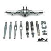Compatible with Wltoys 124006 12423 12427 12428 12429 Metal Rear Axle Drive Shaft Shock Absorber Trailing Arms 1/12 RC Car Parts Kit RC Car Accessories(Gray) view 2