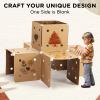 SainSmart Jr. Fort Building Kit - All-in-One Cardboard Fort Kit for Kids - Build Giant Indoor Forts, 23 INCH Mazes & Tunnels - Endless Screen-Free Creative Play view 4