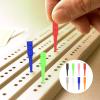 24 PCS Wooden Cribbage Pegs - 1/8 Inch Cribbage Board Pegs Game Pins for Traditional Cribbages Boards, 8 Colors Replacement Tapered Game Pegs Pins Cribbages Accessories view 3
