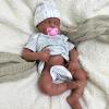 20'' Full Silicone Reborn Baby Dolls African Open Mouth, Newborn Black Boy That Look Real Sleeping Babies Advanced Painted Gift (Boy,African) view 1