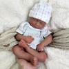 20'' Full Silicone Reborn Baby Dolls African Open Mouth, Newborn Black Boy That Look Real Sleeping Babies Advanced Painted Gift (Boy,African) view 4