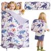 DJY Toddler Nap Mat,Kid Slumber Bag with Removable Pillow & Minky Blanket,Soft Sleeping Mat Perfect for Daycare,Preschool,Kindergarten,Travel view 1
