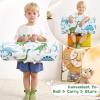 DJY Toddler Nap Mat,Kid Slumber Bag with Removable Pillow & Minky Blanket,Soft Sleeping Mat Perfect for Daycare,Preschool,Kindergarten,Travel view 3