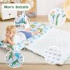 DJY Toddler Nap Mat,Kid Slumber Bag with Removable Pillow & Minky Blanket,Soft Sleeping Mat Perfect for Daycare,Preschool,Kindergarten,Travel view 4