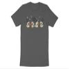 Adorable Little Ducks Tshirt with Speech Bubbles Love Fun S/Asphalt view 1