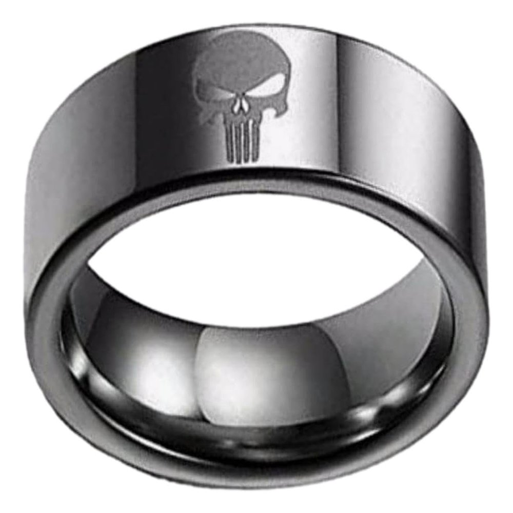 TCB Creations The Punish Skull Frank Castle Superhero Metal Fashion Jewelry Finger Ring (11)