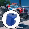 eMagTech 4pcs Remote Control Car Aluminum Alloy Shock Resistant Cap Protector Compatible with ARRMA Granite Typhon Grom, Blue view 2