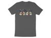 Adorable Little Ducks Tshirt with Speech Bubbles Love Fun 3XL / Asphalt view 1