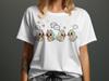 Adorable Little Ducks Tshirt with Speech Bubbles Love Fun 3XL / Asphalt view 2