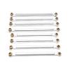 Parts For MN128 MN86 G500 1/12 8pcs/lot RC Car Metal Upgrade Chassis Fixing Pull Rod Kit Replacement Parts(Silver) view 1
