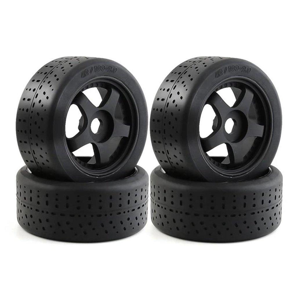 Rc Car Wheel Rim Tire for Arrma 1/7 for Infraction for Felony for Limitless rc Cars Upgrade Parts 4Pcs 100X42mm 5-Spoke Tire Tyre 17Mm Wheel Hex