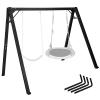 Swing Set Frame, Swing Stand 8FT, 880 lbs Capacity Heavy Duty Metal Outdoor Playground Frame for Backyards, Hammock Stand view 1
