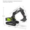 WOWOBONTOY RC Construction Vehicles Model, 1:14 22CH 2.4G Excavator Remote Control Truck, Idea Vehicle Gift for Adults and Teens view 2