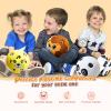 VangeBow Silent Indoor Soccer Balls for Toddlers 1-3, Inflatable Soft Plush Baby Toddler Soccer Ball Toys Gifts for 1 2 3 4 5 Year Old Boy Girl First Birthday Gift (Lion, Pump Include) view 2
