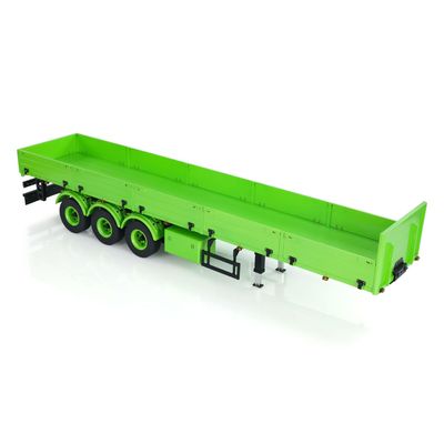 TOUCAN RC HOBBY 1/14 3 Axles Metal Semi Trailer Manual Lifting Legs Lights for Remote Control Tractor Truck DIY Tamiya Lorry Model RC Dump Truck for Ages 14+