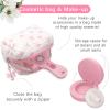 Wooden Makeup Toy Set Pretend Wood Beauty Realistic Toy Beauty Set for Toddler with Eyeshadow/ Mascara/ Perfume/ Blush/ Mirror/ Bag, Birthday Gifts for Girls Toys view 3