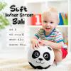 VangeBow Silent Indoor Soccer Balls for Toddlers 1-3, Inflatable Soft Plush Baby Toddler Soccer Ball Toys Gifts for 1 2 3 4 5 Year Old Boy Girl First Birthday Gift (Panda, Pump Include) view 3