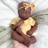 20'' Open Mouth Reborn Baby Dolls Full Body Silicone African American, Newborn Black Girl That Look Real Sleeping Babies Advanced Painted Gift (Girl,African) view 2