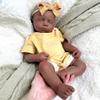 20'' Open Mouth Reborn Baby Dolls Full Body Silicone African American, Newborn Black Girl That Look Real Sleeping Babies Advanced Painted Gift (Girl,African) view 3