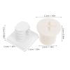 4 Sets Kids Play Slide Screw Square Nut Bolts and Caps Plastic Bolt Replacement Parts Children Slide Fixing Screw Covers Toddler Playground Repair Attachments Play Set Accessories view 2