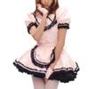 TIANMNUYTB Lockable Doll Neck Gothic Sissy Maid Dress Pink Black PVC Unisex for Daily Wear Halloween Club Party view 4