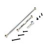 DYNWAVE RC Car Metal Steering Link Rod Easy Installation with Screw Servo Rod and Arm for MN86 Hobby Model MN128 Replacement Upgrade, Silver view 1