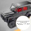 DYNWAVE RC Car Metal Steering Link Rod Easy Installation with Screw Servo Rod and Arm for MN86 Hobby Model MN128 Replacement Upgrade, Silver view 4