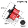 7075 Aluminum Differential Case + 45# Hardened Steel Differential Spur Gear and Bevel Gear for 1/10 Tamiya XV02 TT02 TT02B RC Car Replace # 54875 Upgraded Parts (Blue) view 2