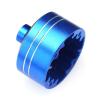 7075 Aluminum Differential Case + 45# Hardened Steel Differential Spur Gear and Bevel Gear for 1/10 Tamiya XV02 TT02 TT02B RC Car Replace # 54875 Upgraded Parts (Blue) view 4