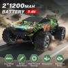 Cheffun Fast RC Car for Adults, 1:18 Scale RC Monster Truck Max 40 KPH High Speed 4WD Electric Vehicle with 2.4 GHz Remote, Kids Off-Road RC Cars Toys, Birthday Gifts for 8+ Year Old Boys view 3
