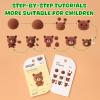 Air Dry Clay for Kids - 6 Animal Themed Modeling Clay Kit, Model Magic Clay with Sculpting Tools and Tutorials, Ultra Light & Soft, Non-Toxic & Safe, DIY Arts and Crafts School Projects for Kids view 4