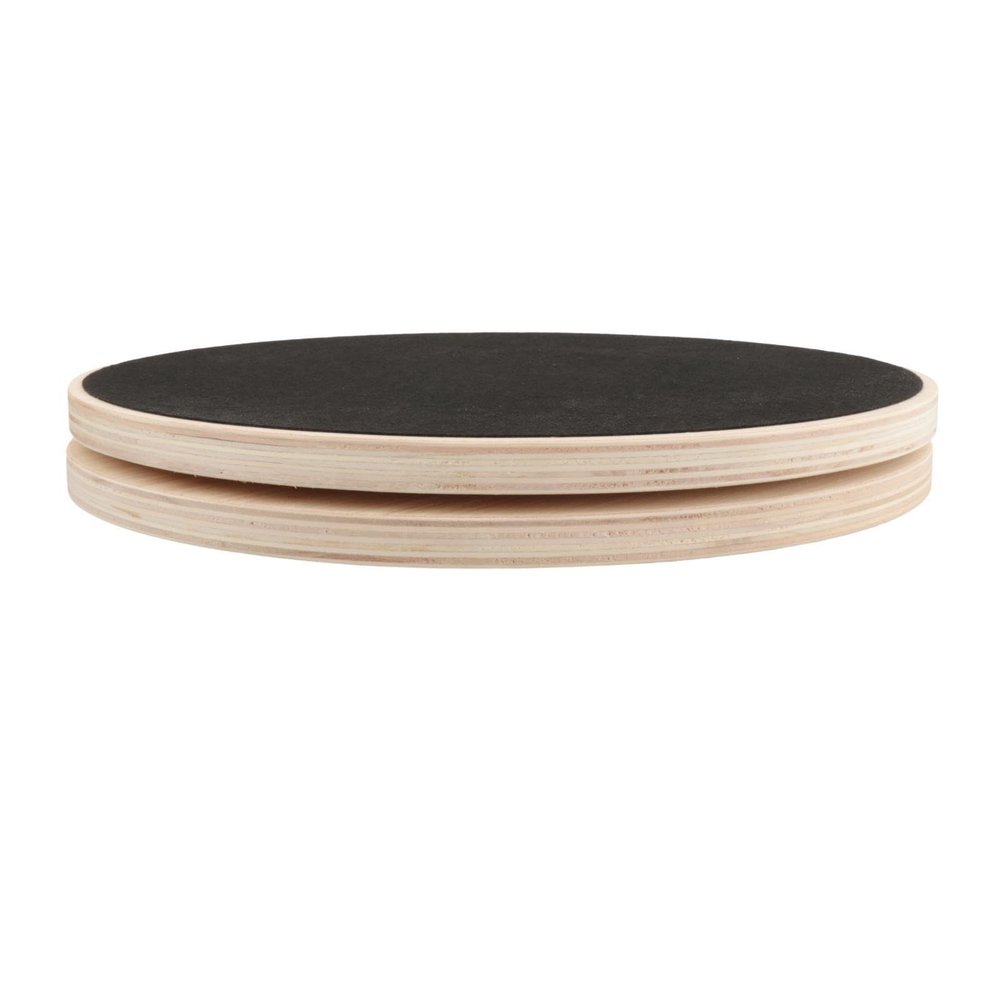harayaa Wooden Ab Twister Board, 11.6 in Diameter, Non-Slip Waist Twisting Disc for Home Core and Balance Training